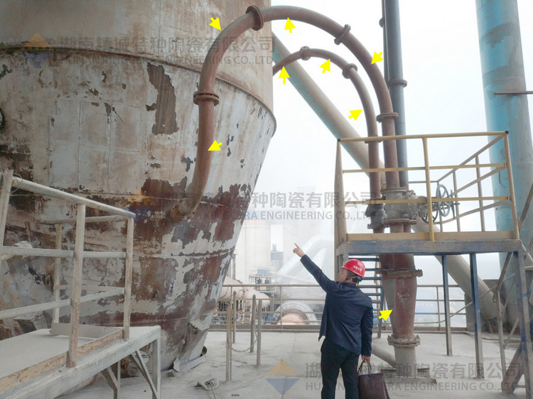 湖南必发365特特种陶瓷有限公司回访客户并审查耐磨陶瓷管道现场运行情形