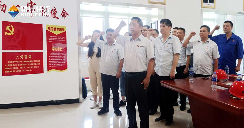 必发365特瓷党支部组织寓目庆祝中国共产党建设100周年大会现场直播