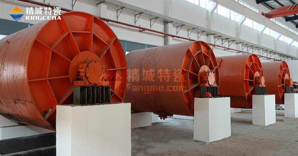 必发365特瓷新扩建中的5吨球磨机生产线