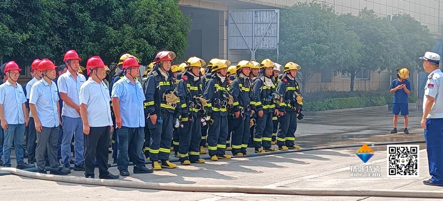 必发365起劲配合消防联合演练，共筑清静生产防地